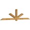 Ekena Millwork Kennewick Rough Sawn Timber Gable Bracket, Western Red Cedar, 108"W x 27"H x 4"D x 4"F, 6/12 Pitch GBW108X27X0404KEN00RWR - alternate 2